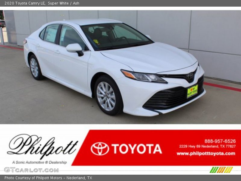 Super White / Ash 2020 Toyota Camry LE