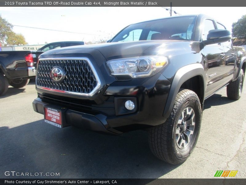 Midnight Black Metallic / Black 2019 Toyota Tacoma TRD Off-Road Double Cab 4x4