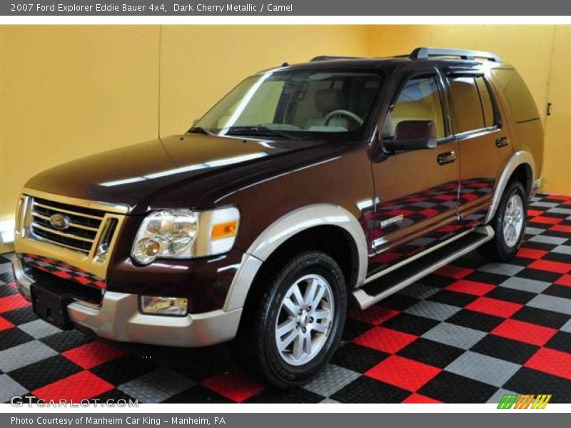 Dark Cherry Metallic / Camel 2007 Ford Explorer Eddie Bauer 4x4