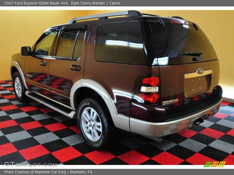 Dark Cherry Metallic / Camel 2007 Ford Explorer Eddie Bauer 4x4