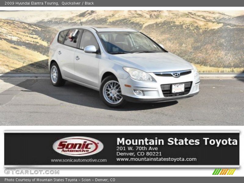 Quicksilver / Black 2009 Hyundai Elantra Touring