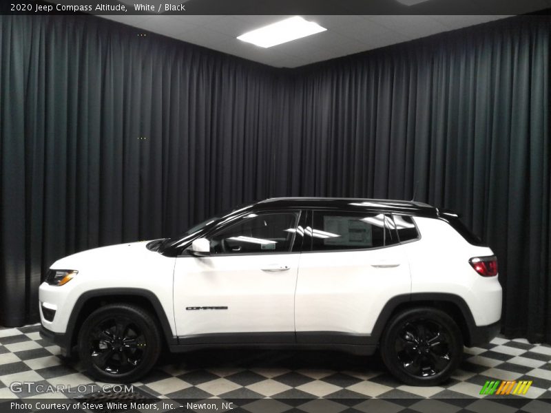 White / Black 2020 Jeep Compass Altitude