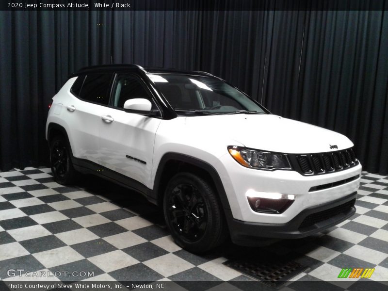 White / Black 2020 Jeep Compass Altitude