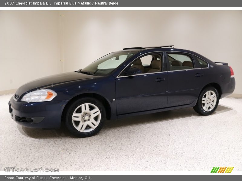 Imperial Blue Metallic / Neutral Beige 2007 Chevrolet Impala LT