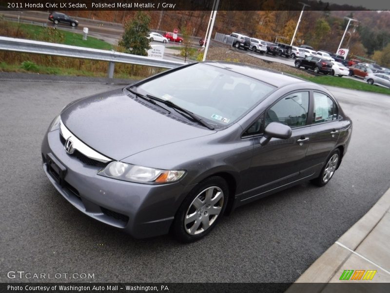 Polished Metal Metallic / Gray 2011 Honda Civic LX Sedan