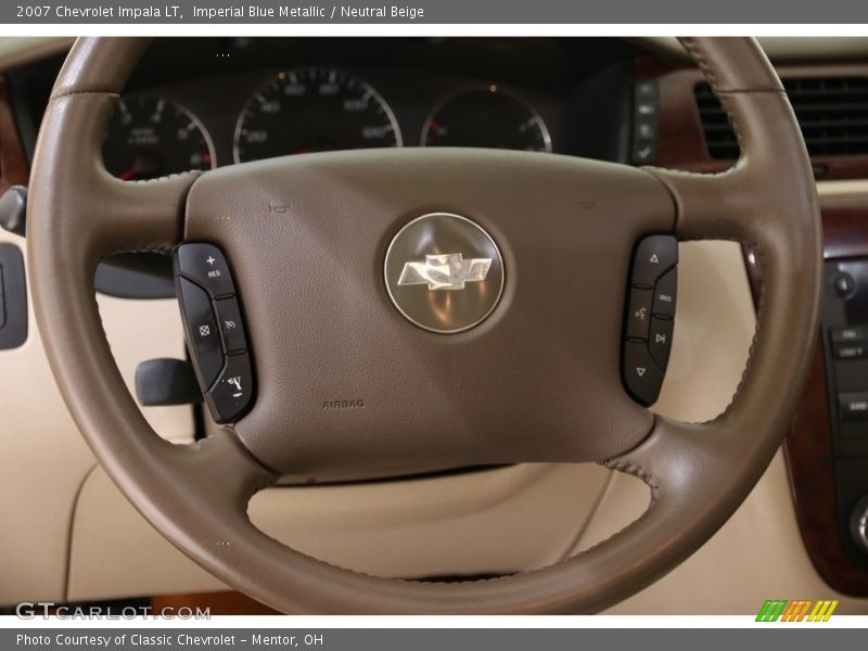 Imperial Blue Metallic / Neutral Beige 2007 Chevrolet Impala LT