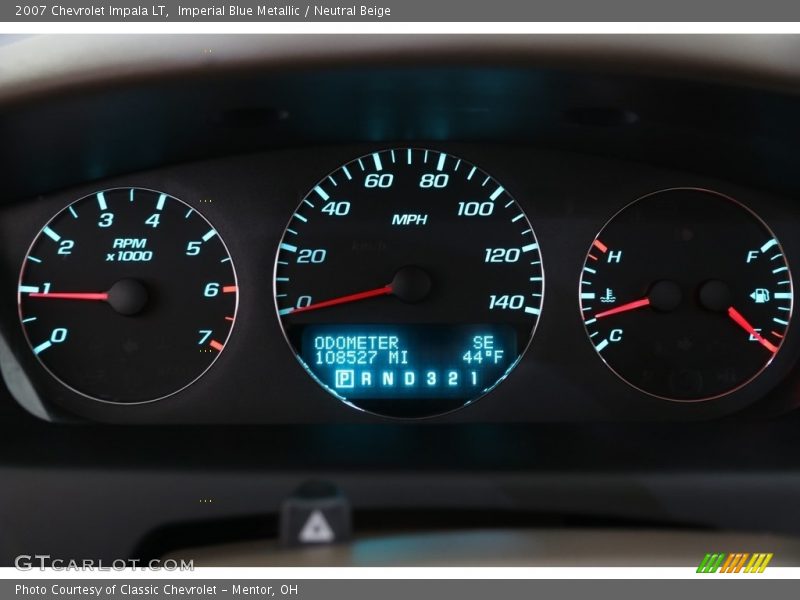 Imperial Blue Metallic / Neutral Beige 2007 Chevrolet Impala LT