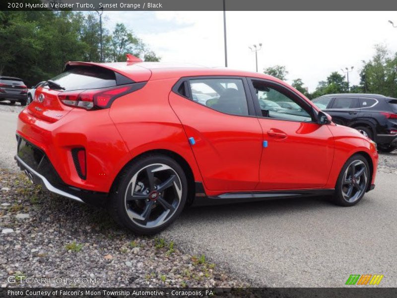Sunset Orange / Black 2020 Hyundai Veloster Turbo