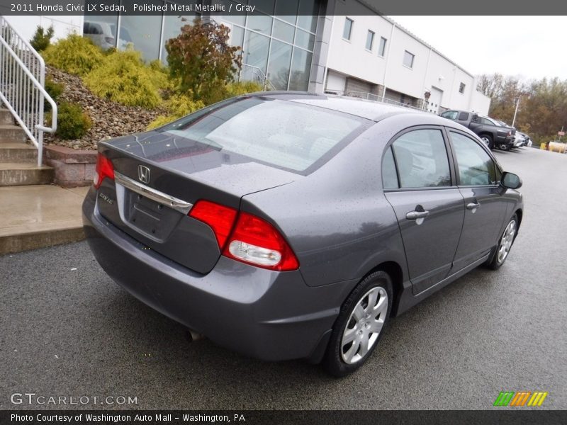 Polished Metal Metallic / Gray 2011 Honda Civic LX Sedan