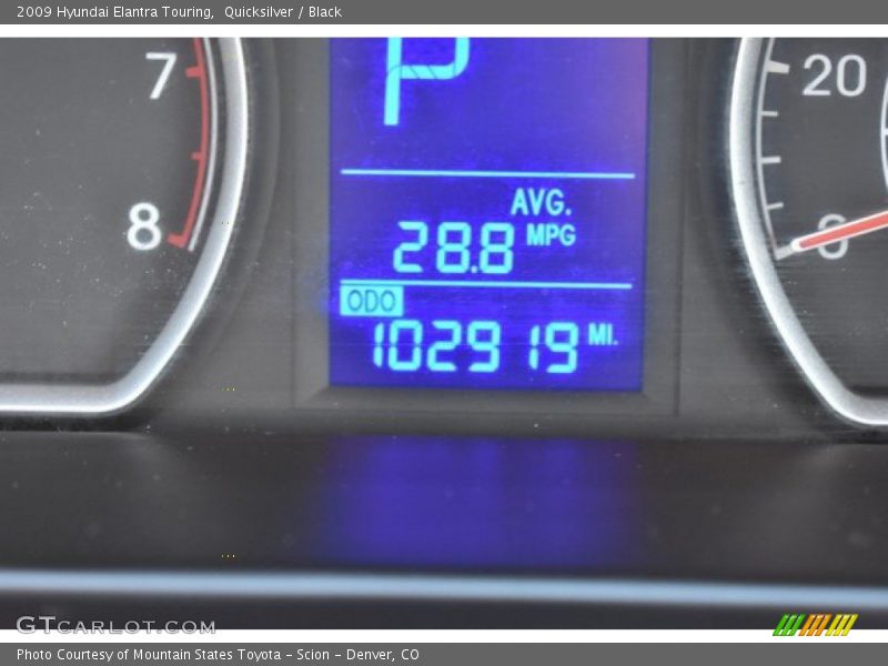 Quicksilver / Black 2009 Hyundai Elantra Touring
