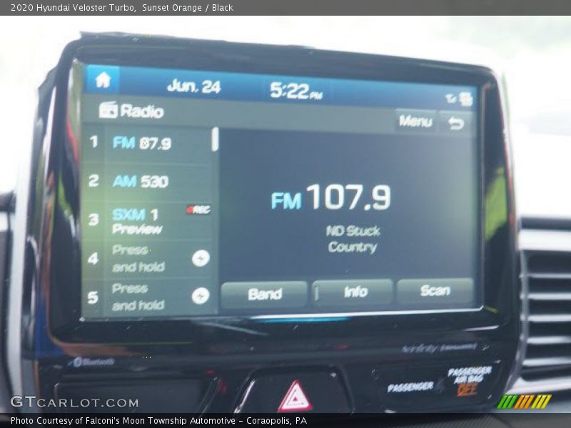 Sunset Orange / Black 2020 Hyundai Veloster Turbo