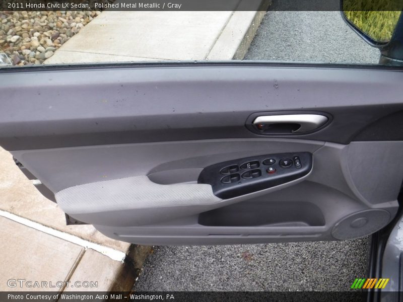 Polished Metal Metallic / Gray 2011 Honda Civic LX Sedan