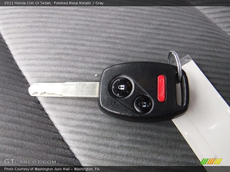 Polished Metal Metallic / Gray 2011 Honda Civic LX Sedan