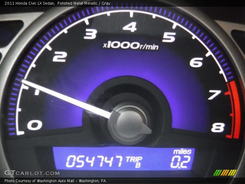 Polished Metal Metallic / Gray 2011 Honda Civic LX Sedan