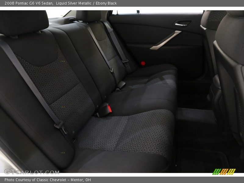 Liquid Silver Metallic / Ebony Black 2008 Pontiac G6 V6 Sedan