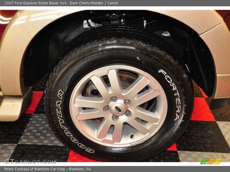 Dark Cherry Metallic / Camel 2007 Ford Explorer Eddie Bauer 4x4