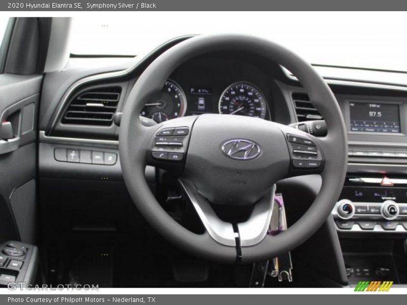 Symphony Silver / Black 2020 Hyundai Elantra SE