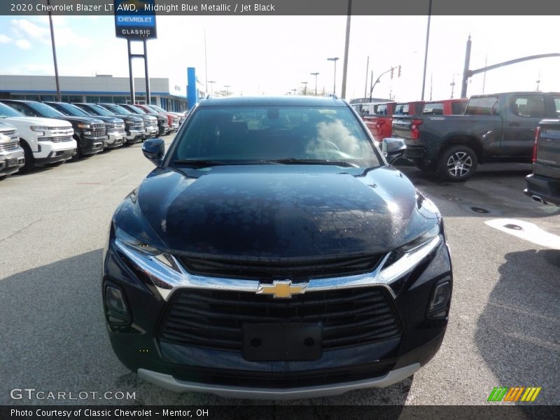 Midnight Blue Metallic / Jet Black 2020 Chevrolet Blazer LT AWD