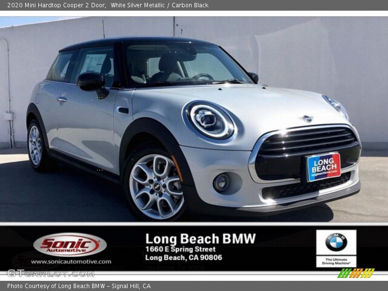 White Silver Metallic / Carbon Black 2020 Mini Hardtop Cooper 2 Door