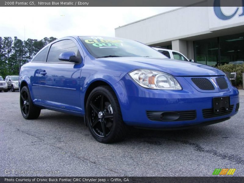 Nitrous Blue Metallic / Ebony 2008 Pontiac G5