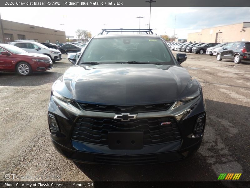 Midnight Blue Metallic / Jet Black 2020 Chevrolet Blazer RS AWD