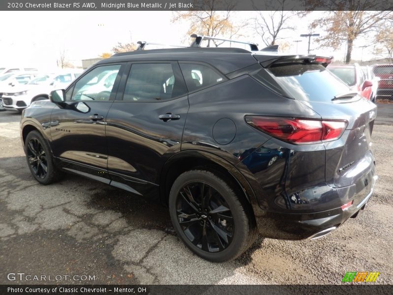 Midnight Blue Metallic / Jet Black 2020 Chevrolet Blazer RS AWD