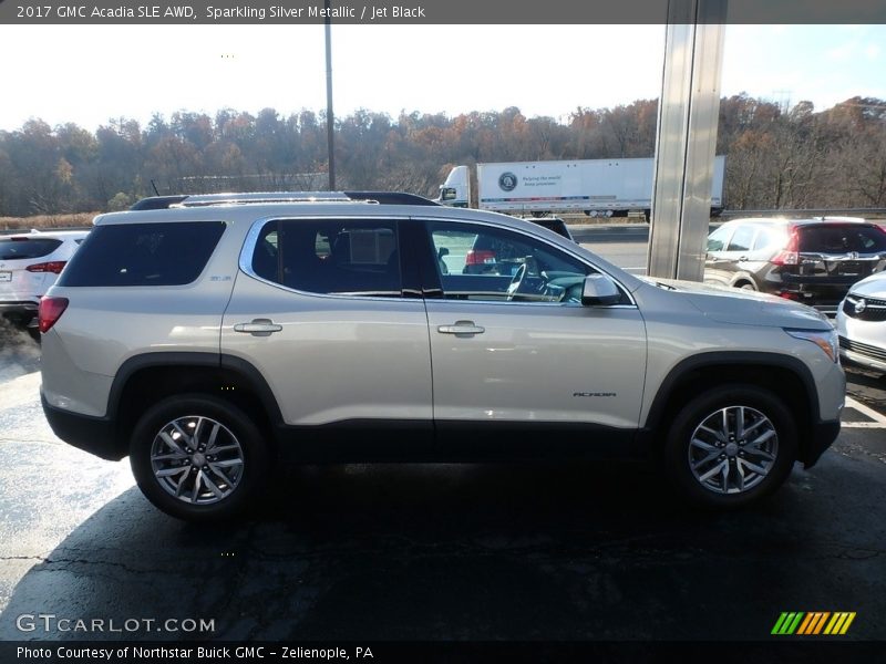 Sparkling Silver Metallic / Jet Black 2017 GMC Acadia SLE AWD