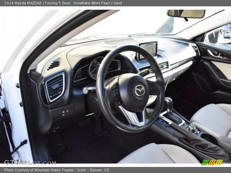 Snowflake White Pearl / Sand 2014 Mazda MAZDA3 i Touring 5 Door