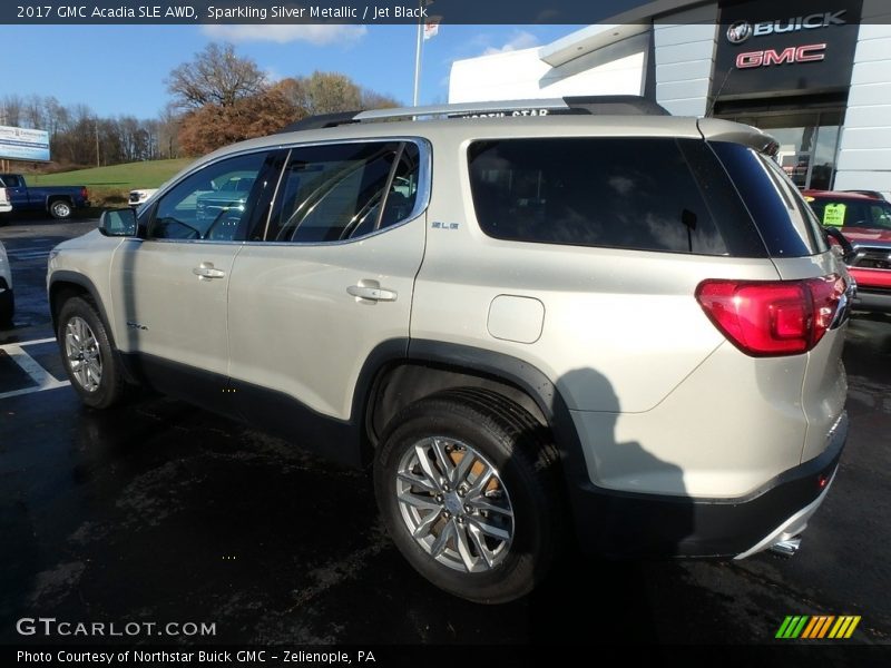 Sparkling Silver Metallic / Jet Black 2017 GMC Acadia SLE AWD