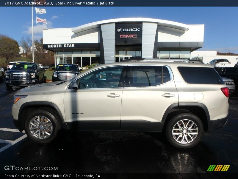 Sparkling Silver Metallic / Jet Black 2017 GMC Acadia SLE AWD