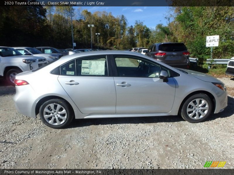 Classic Silver Metallic / Light Gray 2020 Toyota Corolla LE