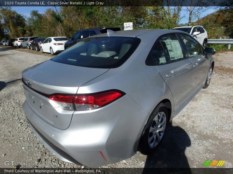 Classic Silver Metallic / Light Gray 2020 Toyota Corolla LE