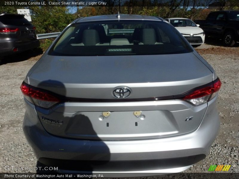 Classic Silver Metallic / Light Gray 2020 Toyota Corolla LE