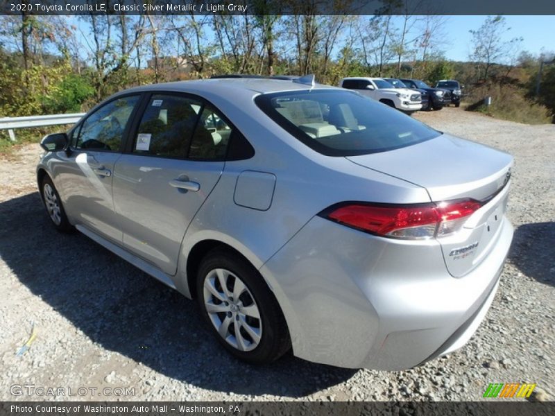 Classic Silver Metallic / Light Gray 2020 Toyota Corolla LE