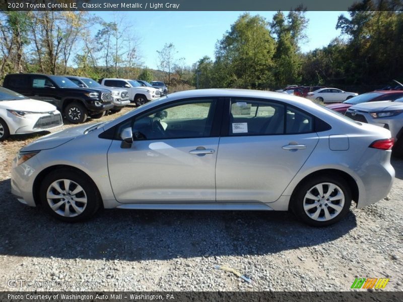 Classic Silver Metallic / Light Gray 2020 Toyota Corolla LE