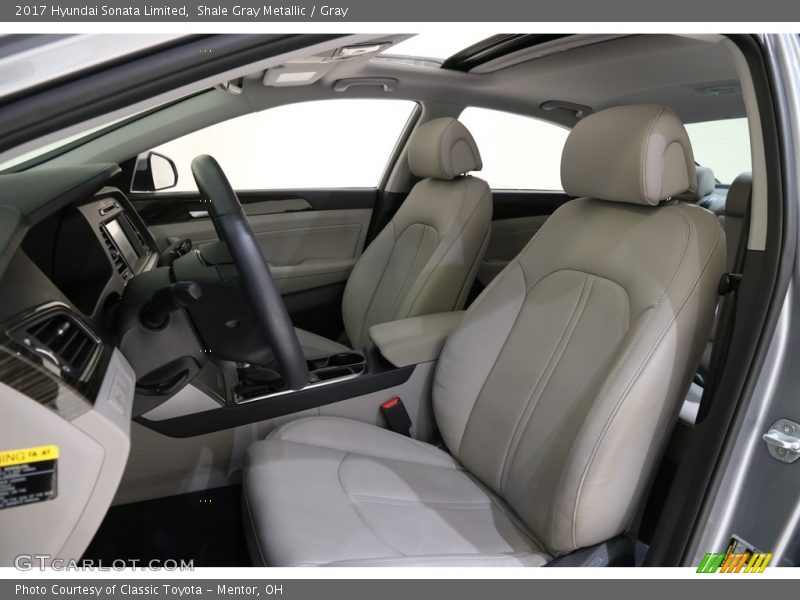 Shale Gray Metallic / Gray 2017 Hyundai Sonata Limited