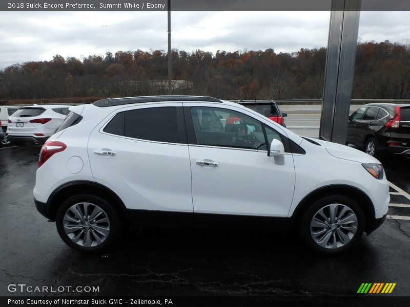 Summit White / Ebony 2018 Buick Encore Preferred