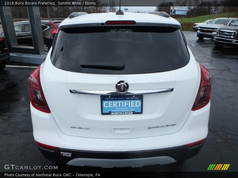 Summit White / Ebony 2018 Buick Encore Preferred