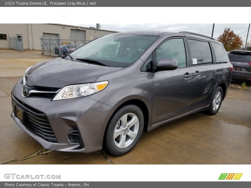 Predawn Gray Mica / Ash 2020 Toyota Sienna LE