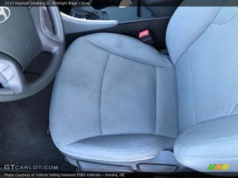 Midnight Black / Gray 2013 Hyundai Sonata GLS