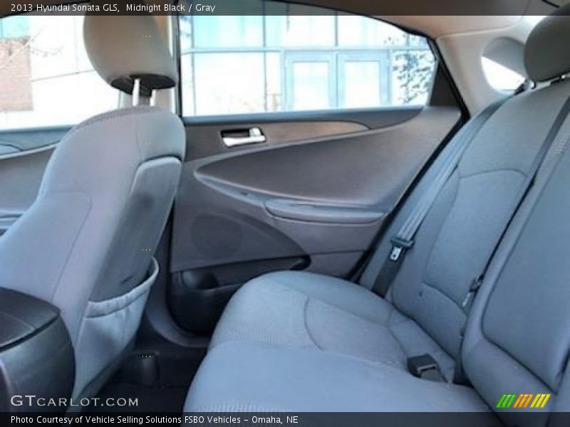 Midnight Black / Gray 2013 Hyundai Sonata GLS