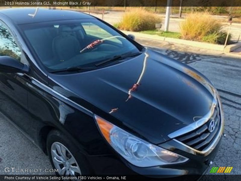 Midnight Black / Gray 2013 Hyundai Sonata GLS