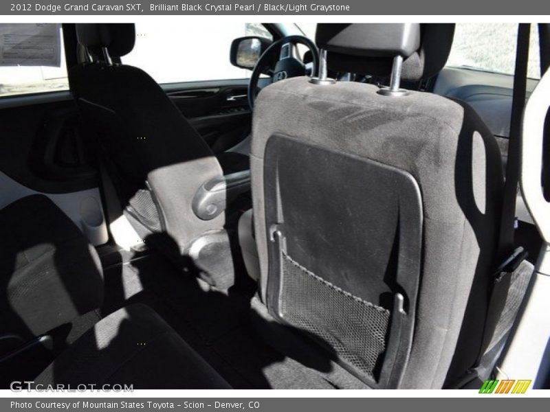 Brilliant Black Crystal Pearl / Black/Light Graystone 2012 Dodge Grand Caravan SXT