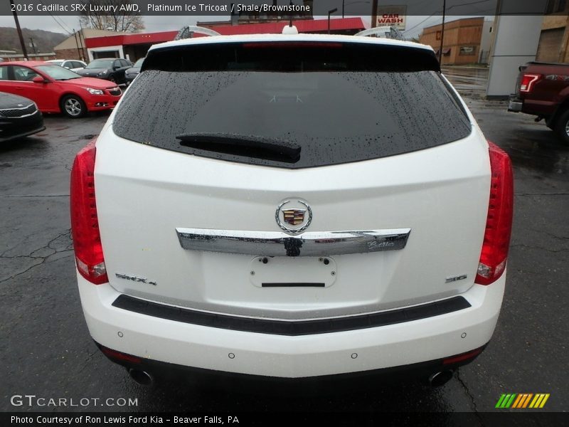 Platinum Ice Tricoat / Shale/Brownstone 2016 Cadillac SRX Luxury AWD