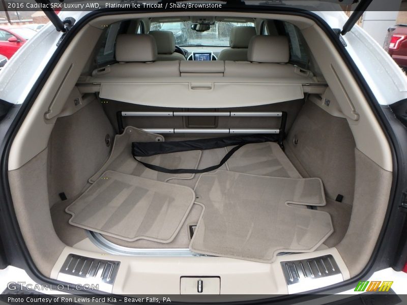Platinum Ice Tricoat / Shale/Brownstone 2016 Cadillac SRX Luxury AWD