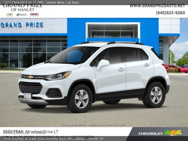 Summit White / Jet Black 2020 Chevrolet Trax LT AWD