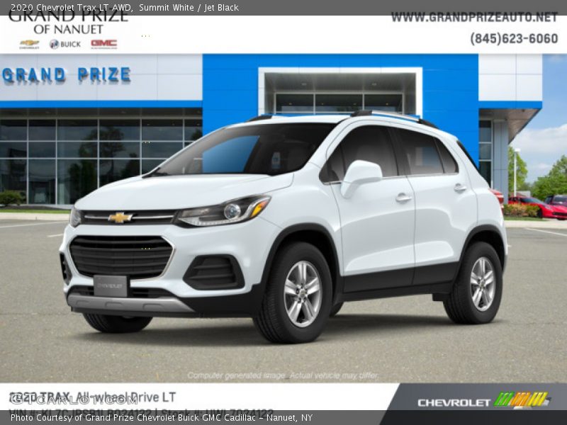 Summit White / Jet Black 2020 Chevrolet Trax LT AWD