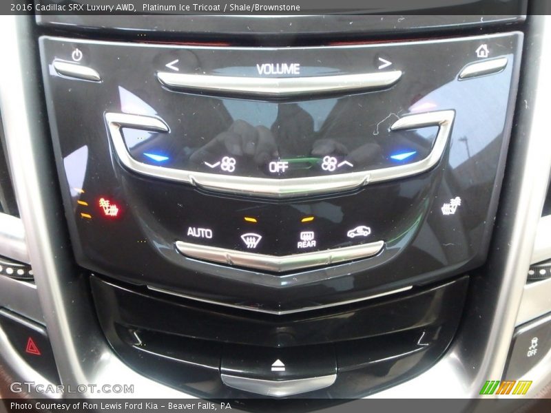 Platinum Ice Tricoat / Shale/Brownstone 2016 Cadillac SRX Luxury AWD