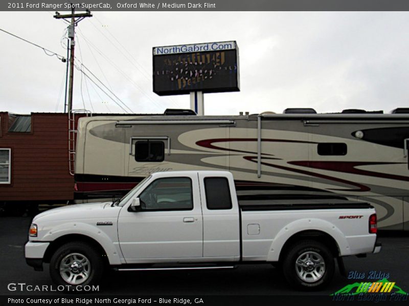 Oxford White / Medium Dark Flint 2011 Ford Ranger Sport SuperCab
