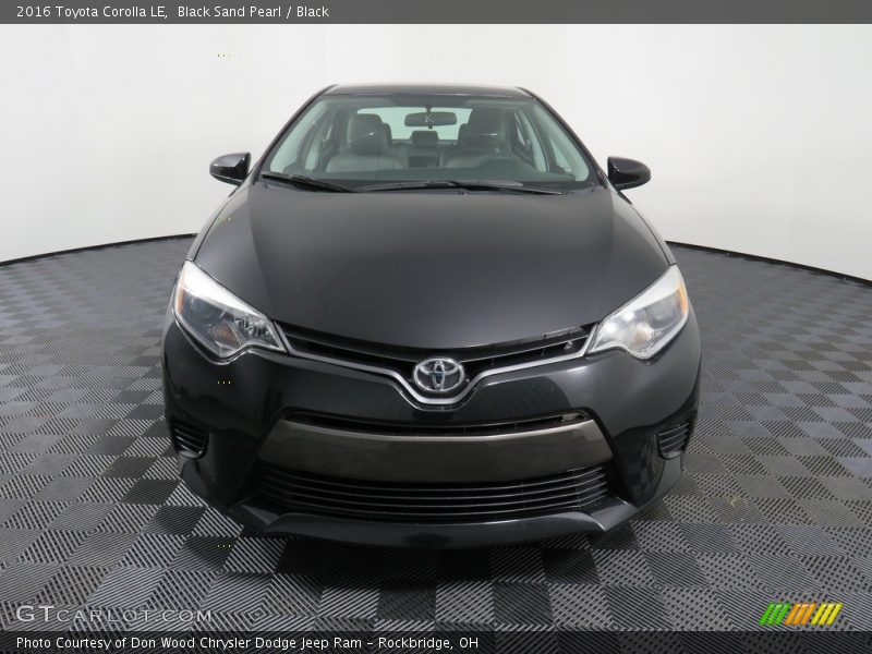 Black Sand Pearl / Black 2016 Toyota Corolla LE